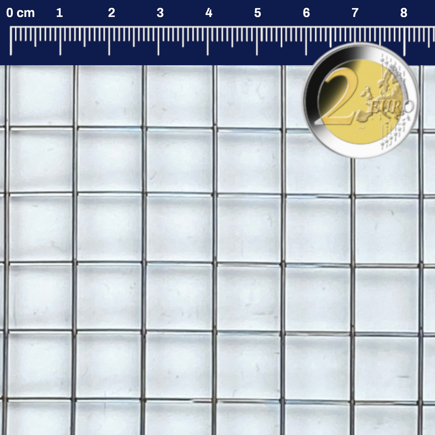 Treillis soudé en acier inoxydable maillage 12 mm épaisseur du fil 1 mm V2A 1.4301 sur mesure