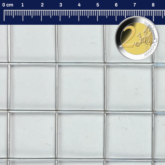 Treillis soudé en acier inoxydable maillage 25 mm épaisseur du fil 1,6 mm V2A 1.4301 sur mesure