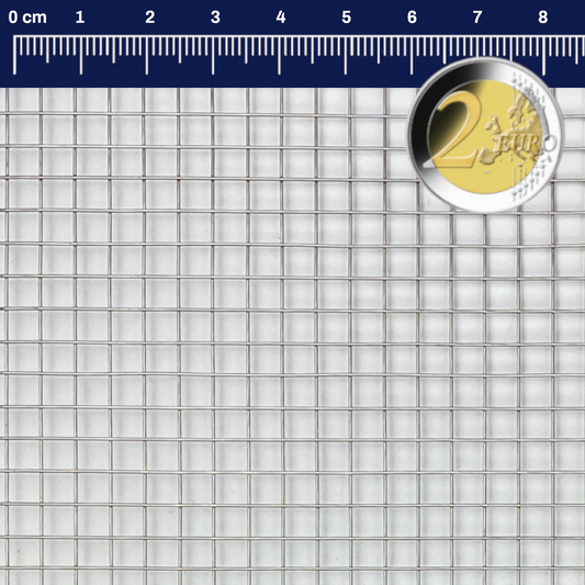 Treillis soudé en acier inoxydable maillage 6 mm épaisseur du fil 0,7 mm V2A 1.4301 sur mesure