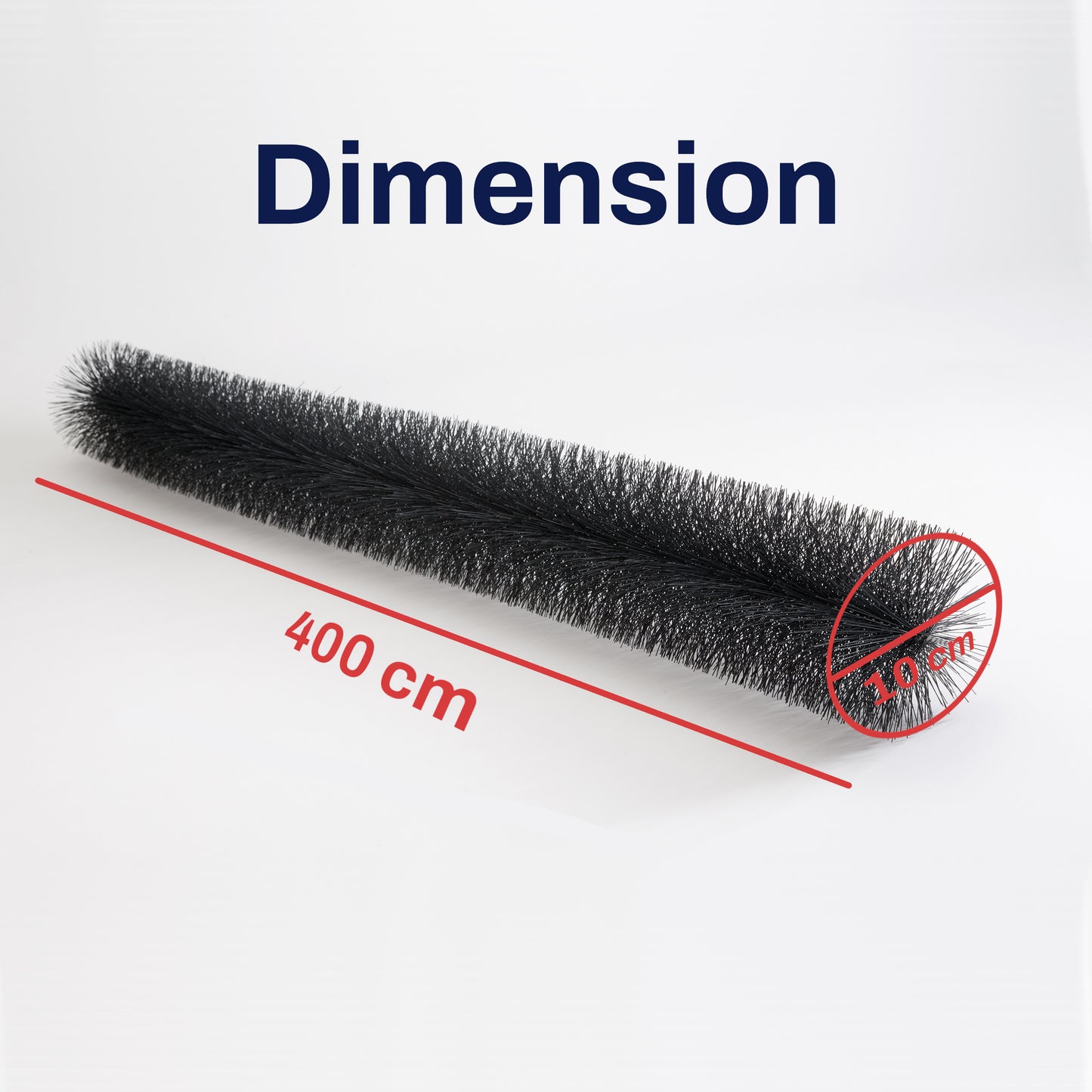 Chenille de gouttière 400 cm x Ø10 cm – Protection efficace contre les feuilles, les martres et les oiseaux pour votre gouttière ou installation solaire.