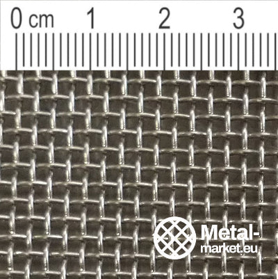 Treillis métallique en acier inoxydable maillage 1,4 mm (maille 12) V2A 1.4301 sur mesure