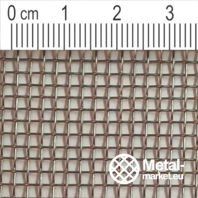 Treillis métallique en acier inoxydable maillage 2,0 mm (maille 10) V2A 1.4301 sur mesure