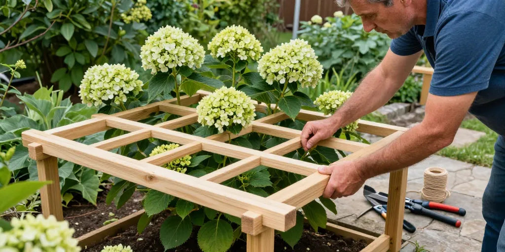 Hortensien Gitter selber machen: Die einfache Methode für stabile Pflanzenstützen