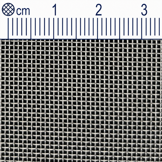 Tissu métallique en acier inoxydable, maille 0,72 mm (Mesh 24), diamètre de fil : 0,35 mm V2A 1.4301, sur mesure