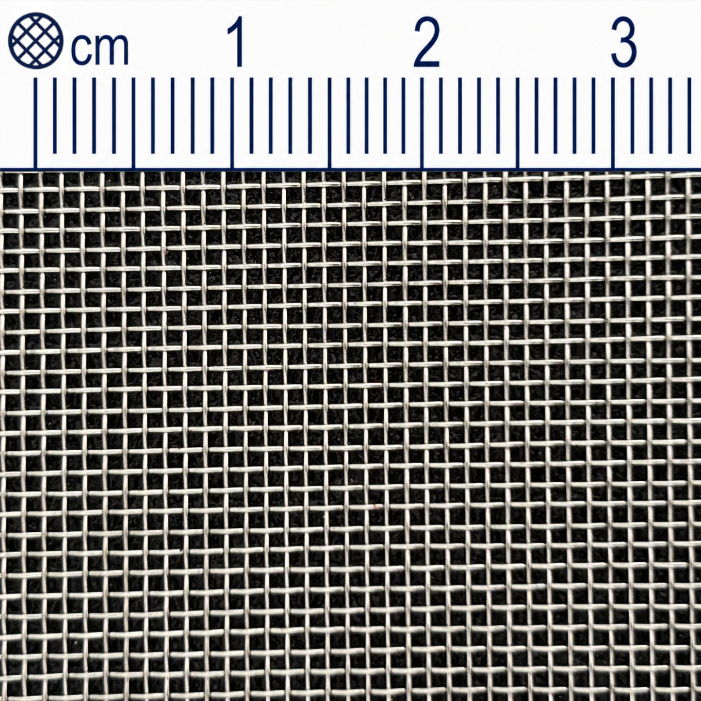 Tissu métallique inox maille 0,8 mm (Mesh 24) diamètre du fil : 0,32 mm V2A 1.4301 sur mesure