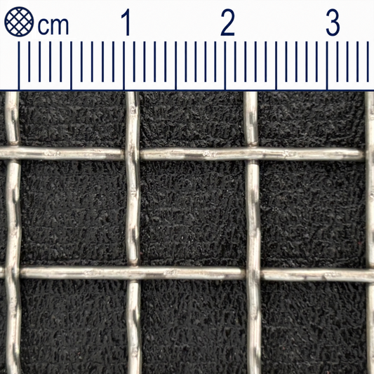 Treillis métallique en acier inoxydable maillage 10 mm épaisseur du fil : 1,4 mm (maille 2,2) V2A 1.4301 sur mesure
