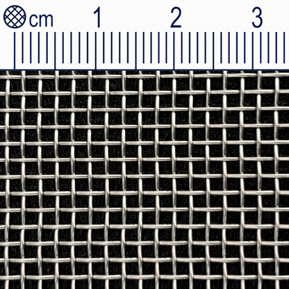 Treillis métallique en acier inoxydable maillage 1,54 mm (maille 12) Épaisseur du fil : 0,58 mm V2A 1.4301 sur mesure