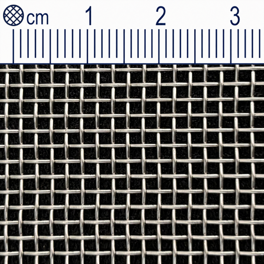 Treillis métallique en acier inoxydable maillage 1,54 mm (maille 12) Épaisseur du fil : 0,58 mm V2A 1.4301 sur mesure