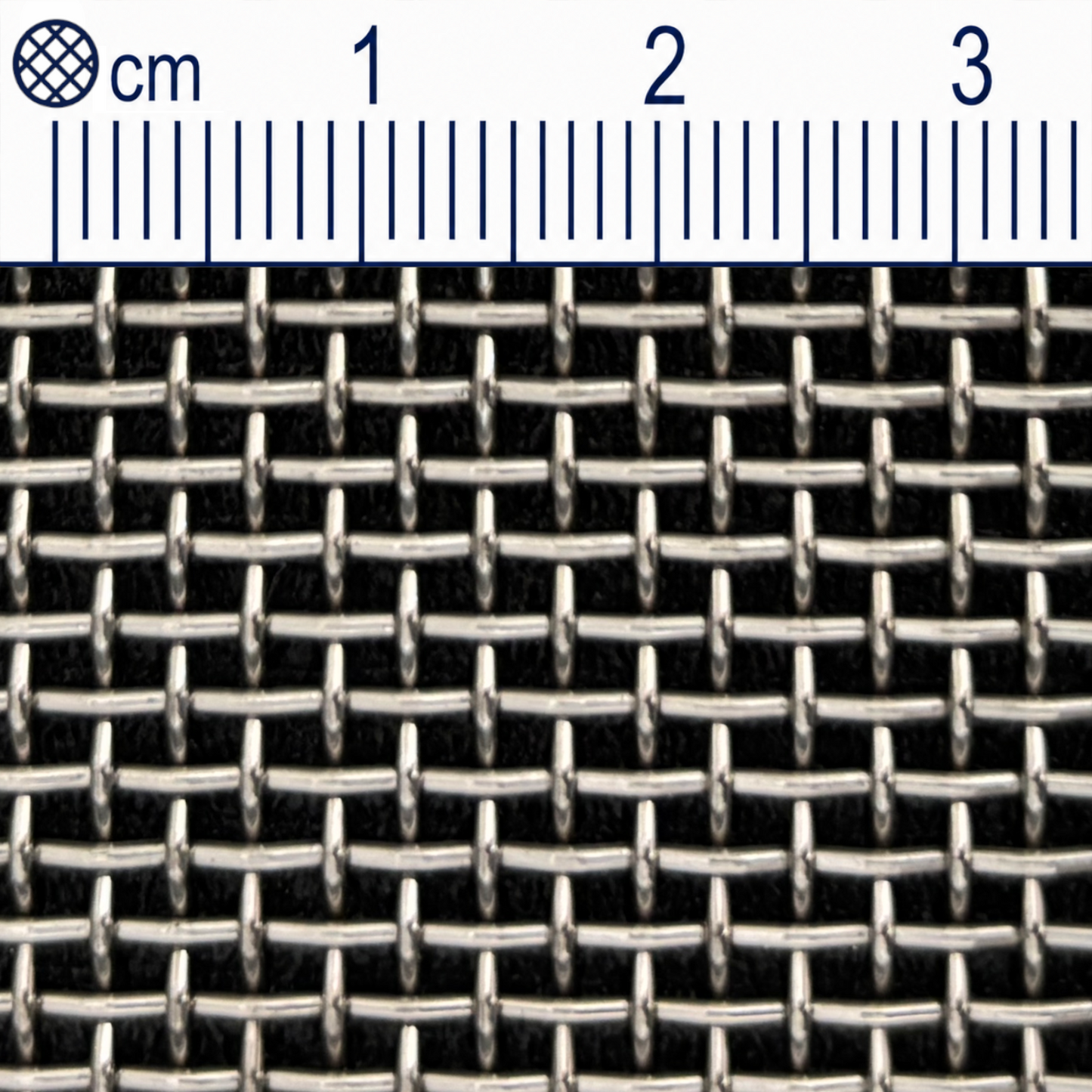 Treillis métallique en acier inoxydable maillage 1,64 mm (Maille 10) Épaisseur du fil : 0,9 mm V2A 1.4301 sur mesure