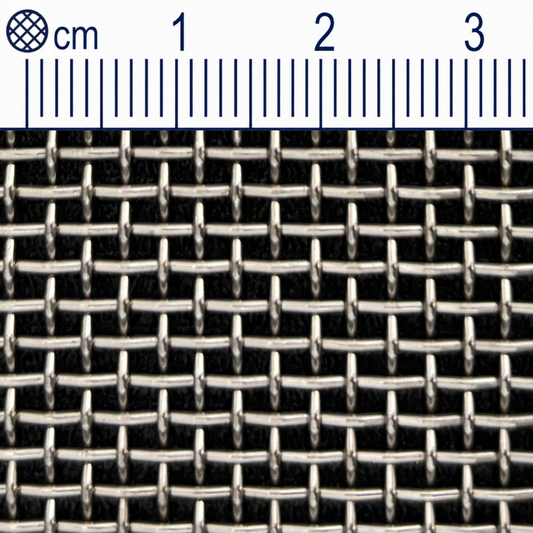 Treillis métallique en acier inoxydable maillage 1,64 mm (Maille 10) Épaisseur du fil : 0,9 mm V2A 1.4301 sur mesure