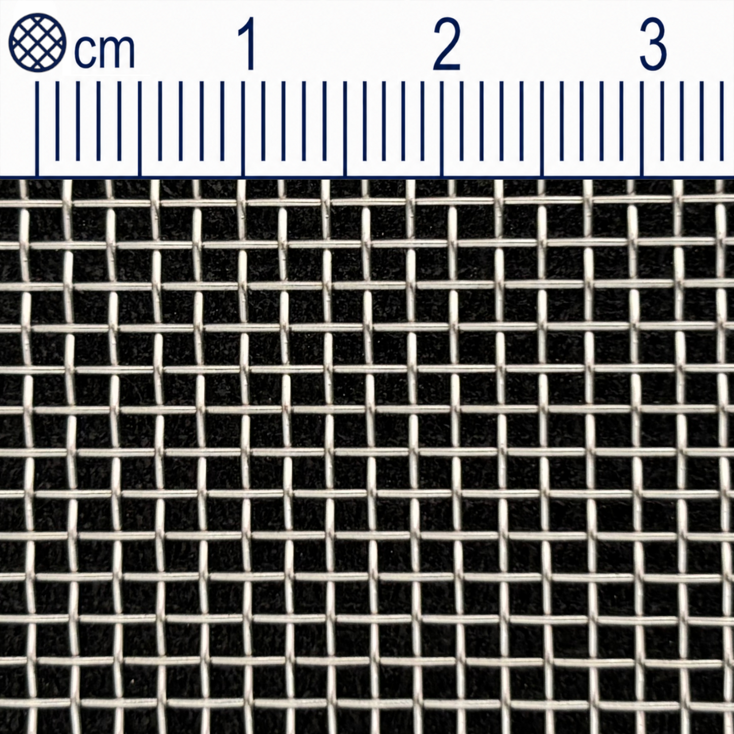 Treillis métallique en acier inoxydable maillage 1,6 mm (maille 12) Épaisseur du fil : 0,5 mm V2A 1.4301 sur mesure