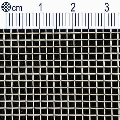 Treillis métallique en acier inoxydable maillage 1,6 mm (maille 12) Épaisseur du fil : 0,5 mm V2A 1.4301 sur mesure