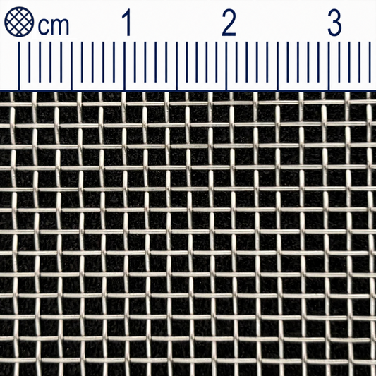 Treillis métallique en acier inoxydable maillage 1,6 mm (maille 12) Épaisseur du fil : 0,5 mm V2A 1.4301 sur mesure