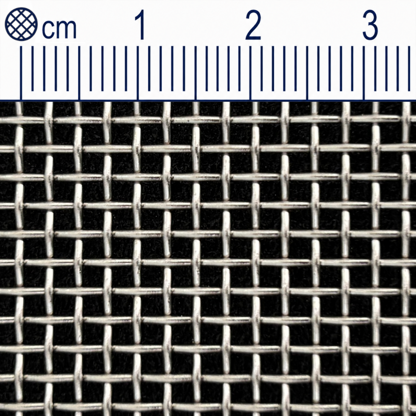 Treillis métallique en acier inoxydable maillage 1,81 mm (maille 10) Épaisseur du fil : 0,8 mm V2A 1.4301 sur mesure