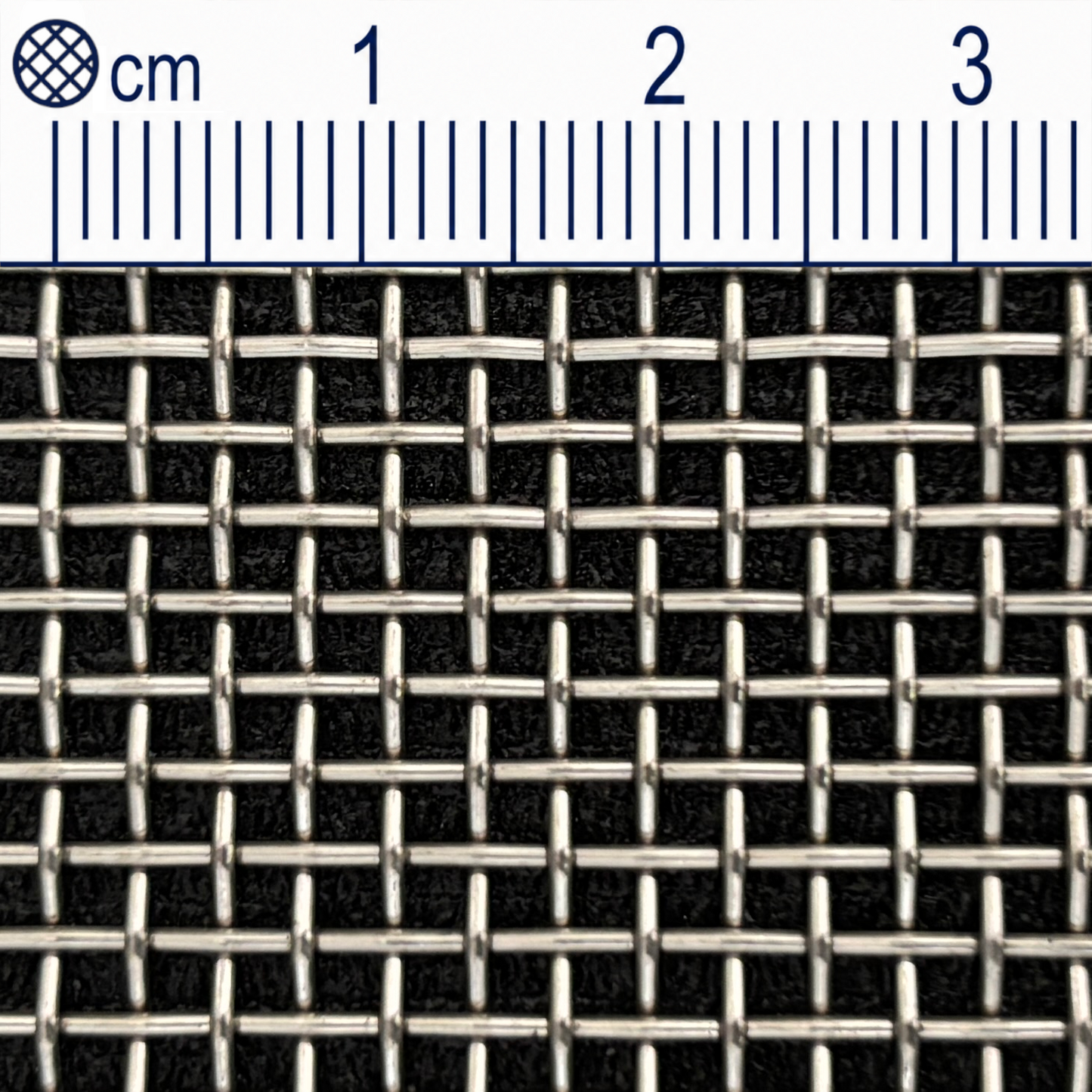 Treillis métallique en acier inoxydable maillage 2,0 mm (maille 8,75) épaisseur du fil : 0,9 mm V2A 1.4301 sur mesure