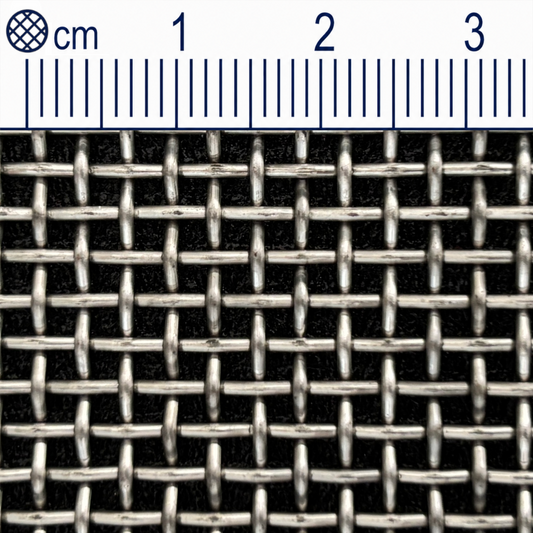 Treillis métallique en acier inoxydable maillage 2,0 mm (maille 8,5) V2A épaisseur du fil : 1 mm 1.4301 sur mesure