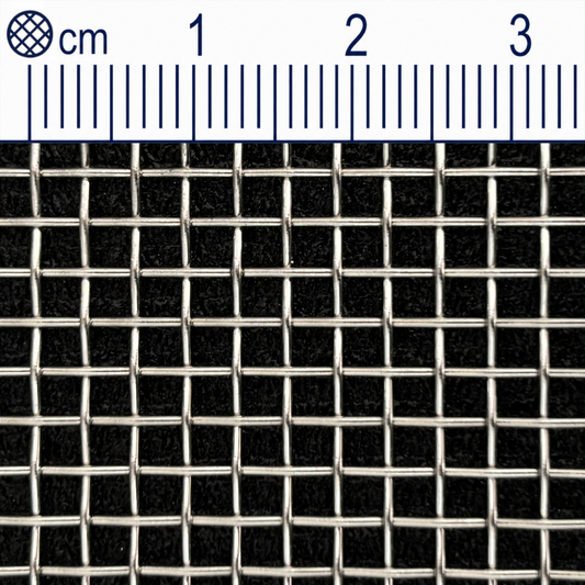 Treillis métallique en acier inoxydable maillage 2,5 mm (maille 8) V2A 1.4301 sur mesure