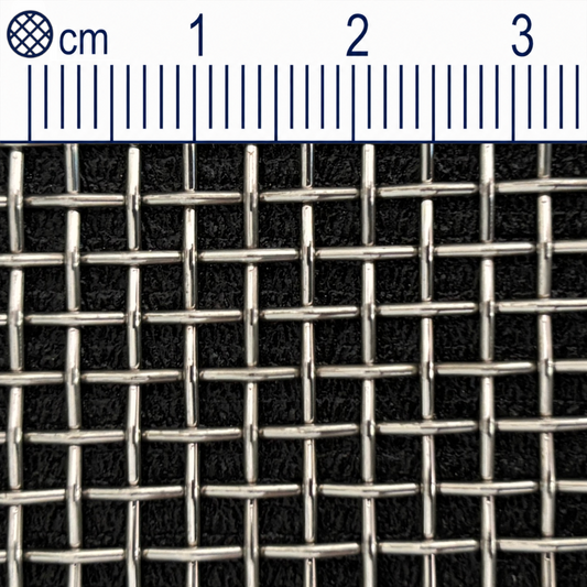 Tissu métallique pour pare-étincelles, maille 2,5 mm, diamètre de fil 1 mm, inox V2A 1.4301