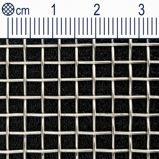 Treillis métallique en acier inoxydable maillage 3,1 mm (maille 6,5) épaisseur du fil : 0,8 mm V2A 1.4301 sur mesure