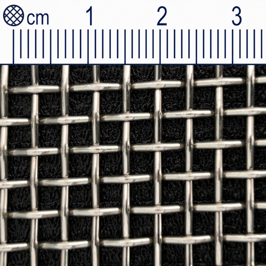 Treillis métallique en acier inoxydable maillage 3,0 mm (maille 6) Épaisseur du fil : 1,2 mm V2A 1.4301 sur mesure