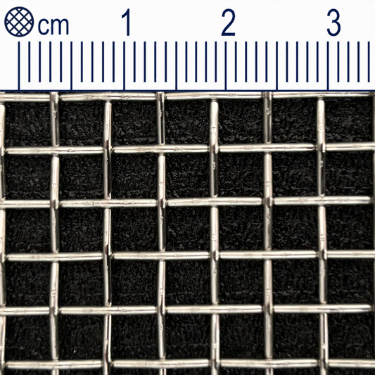 Treillis métallique en acier inoxydable maillage 4,0 mm (maille 5) Épaisseur du fil : 1 mm V2A 1.4301 sur mesure