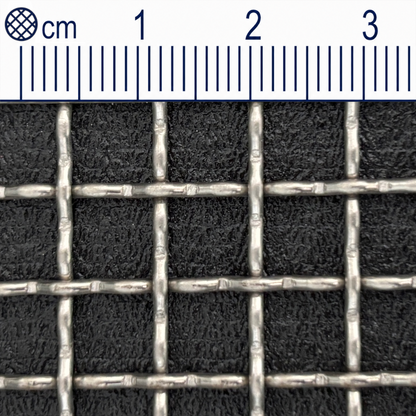 Treillis métallique en acier inoxydable maillage 7,1 mm (maille 3) Épaisseur du fil : 1,4 mm V2A 1.4301 sur mesure