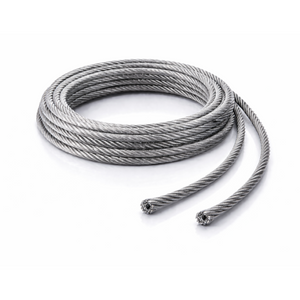 Câble en acier inoxydable 6 mm, structure 1x19 (rigide) V4A 1.4401, fabriqué sur mesure – configurable