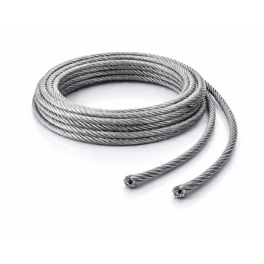 Câble en acier inoxydable 4 mm, construction 1x19 (rigide), V4A 1.4401, fabriqué sur mesure – configurable
