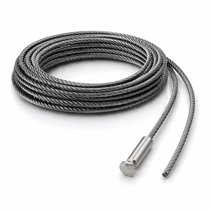 Edelstahl Drahtseil 4 mm V4A (1.4401) 1x19 nach Maß gefertigt – konfigurierbar