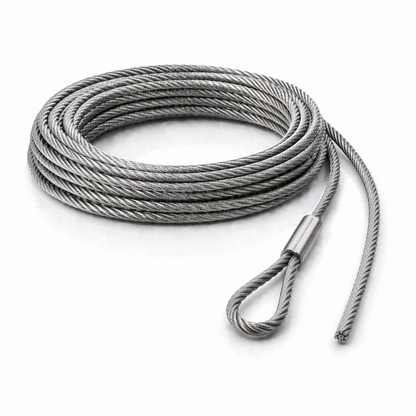 Edelstahl Drahtseil 4 mm V4A (1.4401) 1x19 nach Maß gefertigt – konfigurierbar