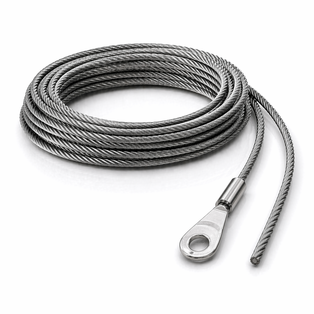 Edelstahl Drahtseil nach Maß (1.4401 V4A) – Augterminal & Lose – Ø 1–10 mm – konfigurierbar