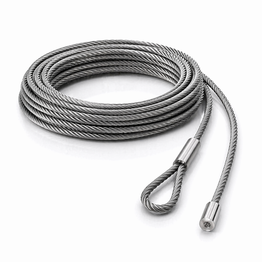 Edelstahl Drahtseil nach Maß (1.4401 V4A) – Kausche & Seilstopper – Ø 1–10 mm – konfigurierbar