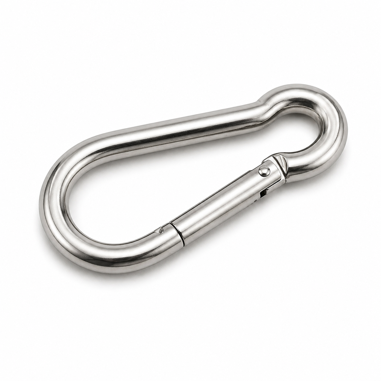 Mousqueton en acier inoxydable V4A 1.4401 DIN 5299
