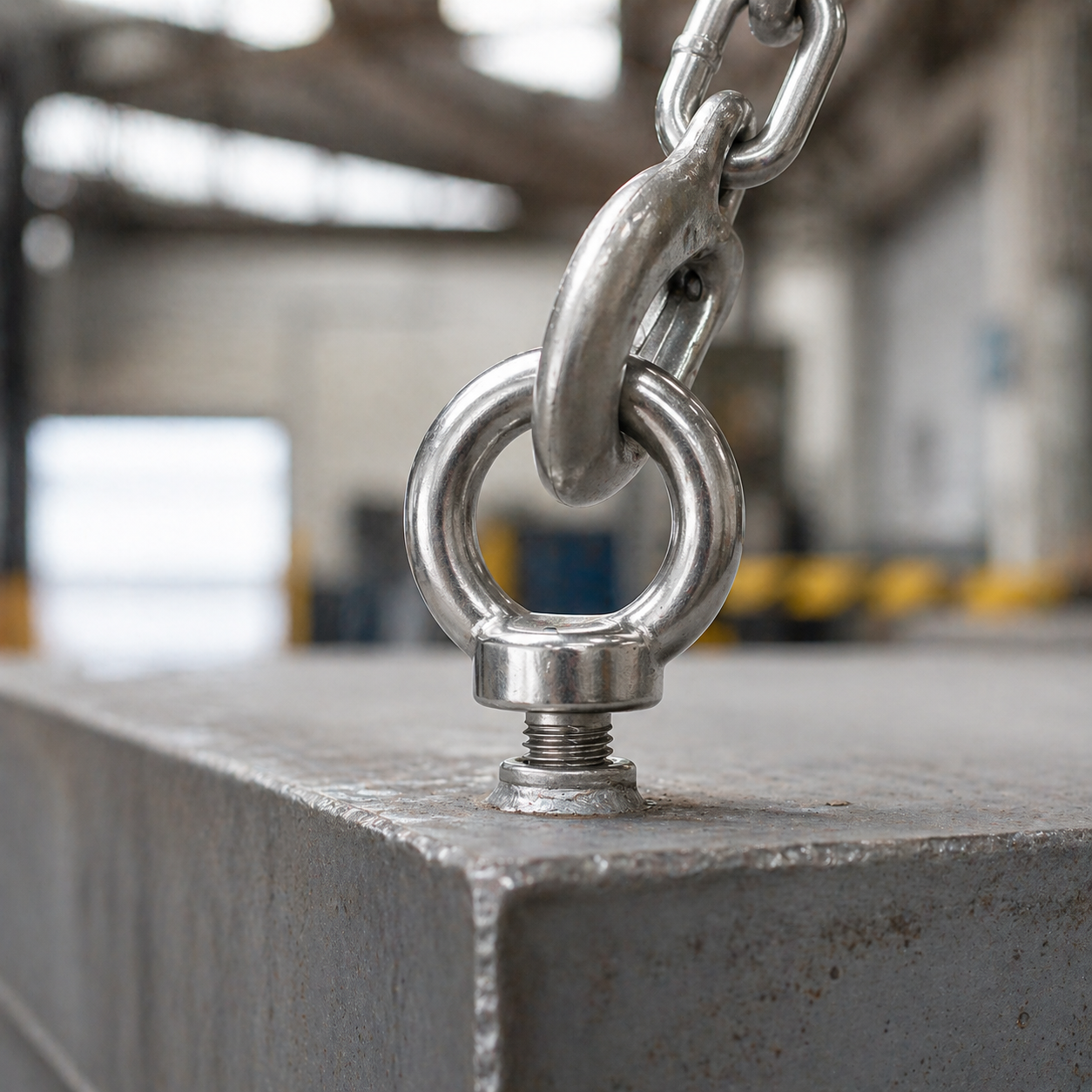Anneau de levage en acier inoxydable V4A 1.4401 DIN 580