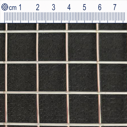 Treillis soudé en acier inoxydable maillage 19 mm épaisseur du fil 1 mm V2A 1.4301 sur mesure
