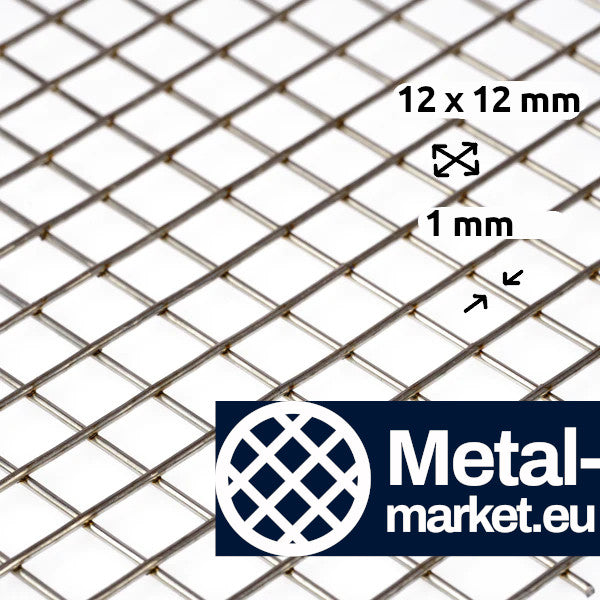 Treillis soudé galvanisé à chaud dimension des mailles 12,7 x 12,7 mm épaisseur du fil 1 mm sur mesure