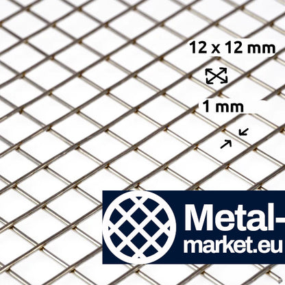 Treillis soudé galvanisé à chaud dimension des mailles 12,7 x 12,7 mm épaisseur du fil 1 mm sur mesure