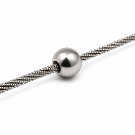 Butée de câble inox V4A 1.4401, sphérique