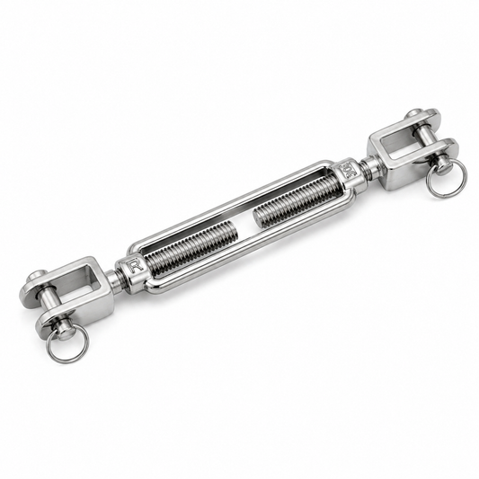 Tendeur à chapes DIN 1480 acier inoxydable V4A 1.4401 chape–chape