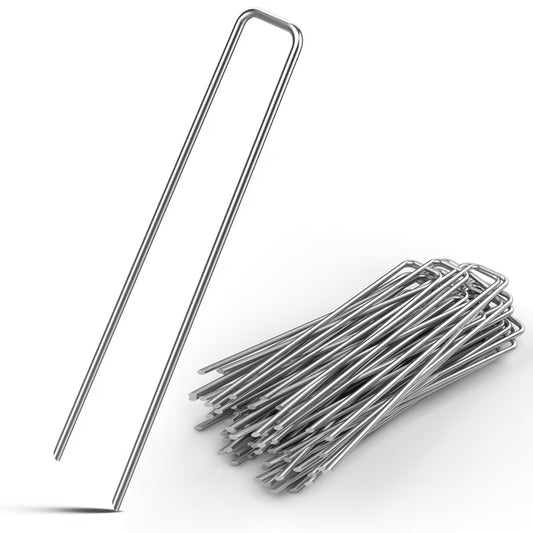 Ancrages au sol piquets – Lot de 20 en acier galvanisé Ø 2,7 mm