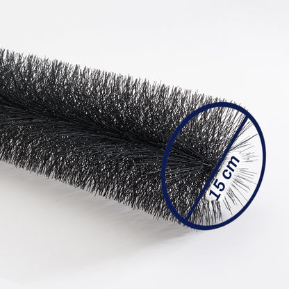 Chenille de gouttière 5 m (5 pcs x 1 m) – Protection efficace contre les feuilles, les martres et les oiseaux pour votre gouttière ou votre installation solaire Ø 10 cm ou Ø 15 cm